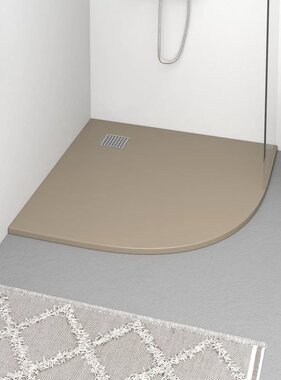 VidaXL Douchebak 90x90 cm SMC bruin