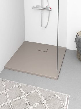 VidaXL Douchebak 80x80 cm SMC bruin