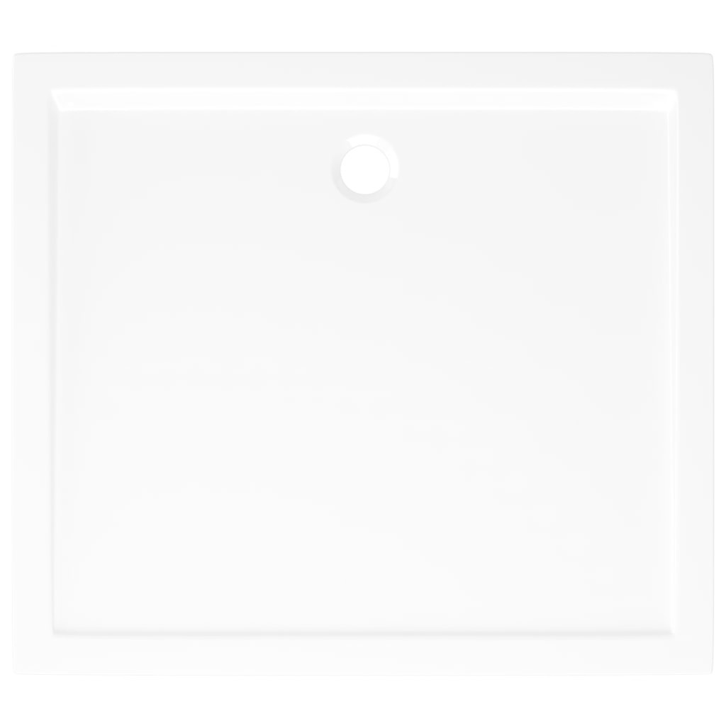 VidaXL Douchebak rechthoekig 80x90 cm ABS wit