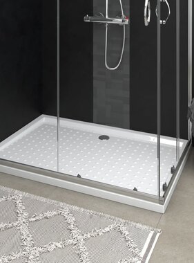 VidaXL Douchebak met noppen 80x120x4 cm ABS wit
