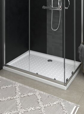 VidaXL Douchebak met noppen 70x100x4 cm ABS wit