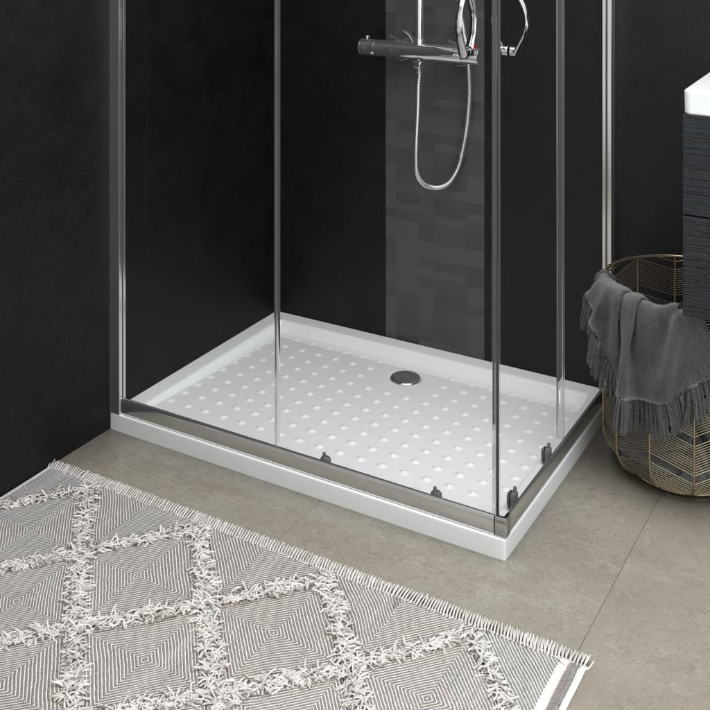 VidaXL Douchebak met noppen 70x100x4 cm ABS wit