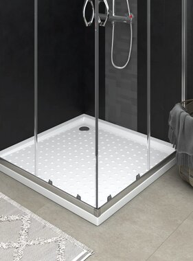 VidaXL Douchebak met noppen 90x90x4 cm ABS wit
