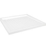 VidaXL Douchebak met noppen 90x90x4 cm ABS wit