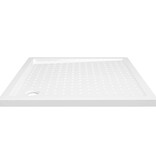 VidaXL Douchebak met noppen 90x90x4 cm ABS wit