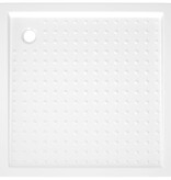 VidaXL Douchebak met noppen 90x90x4 cm ABS wit