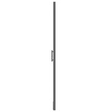 VidaXL Douchedeuren 81x195 cm gehard glas zwart