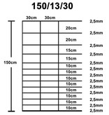 VidaXL Hek 50x1,5 m gegalvaniseerd staal zilverkleurig