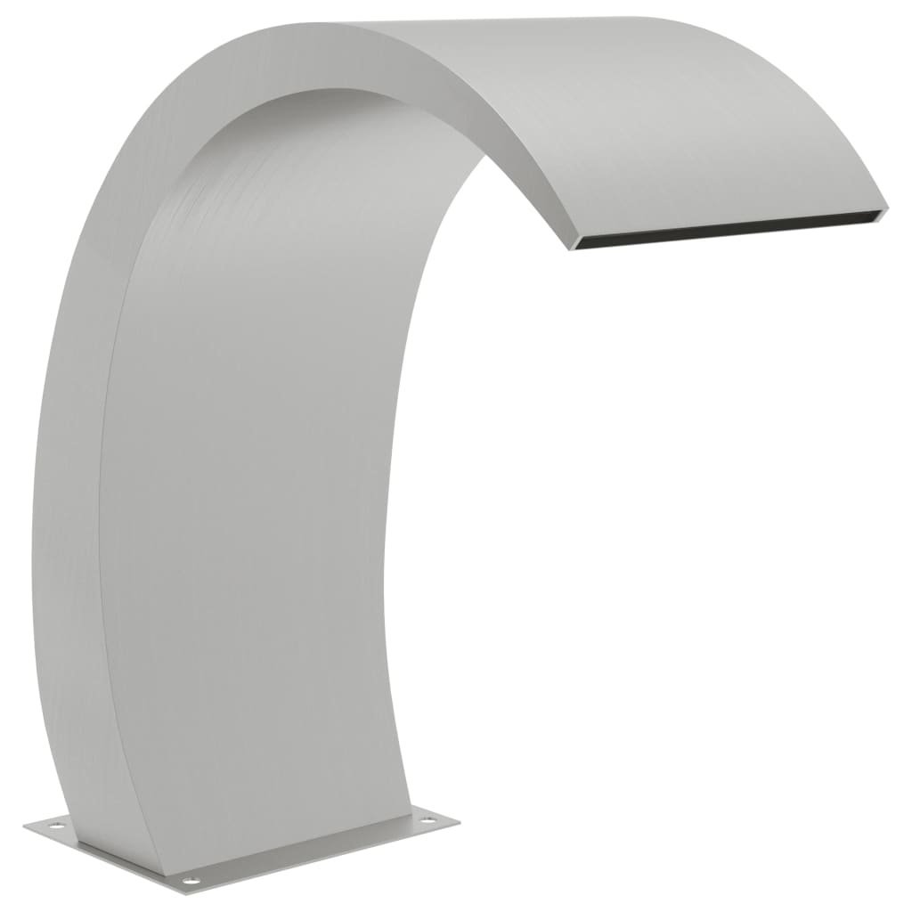 VidaXL Zwembadfontein met LED's 30x60x70 cm roestvrij staal 304