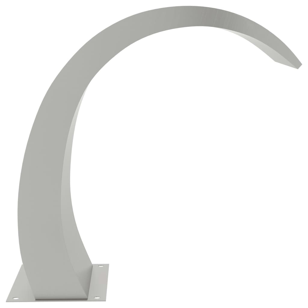 VidaXL Zwembadfontein met LED's 30x60x70 cm roestvrij staal 304