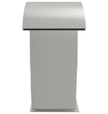 VidaXL Zwembadfontein met LED's 30x60x70 cm roestvrij staal 304