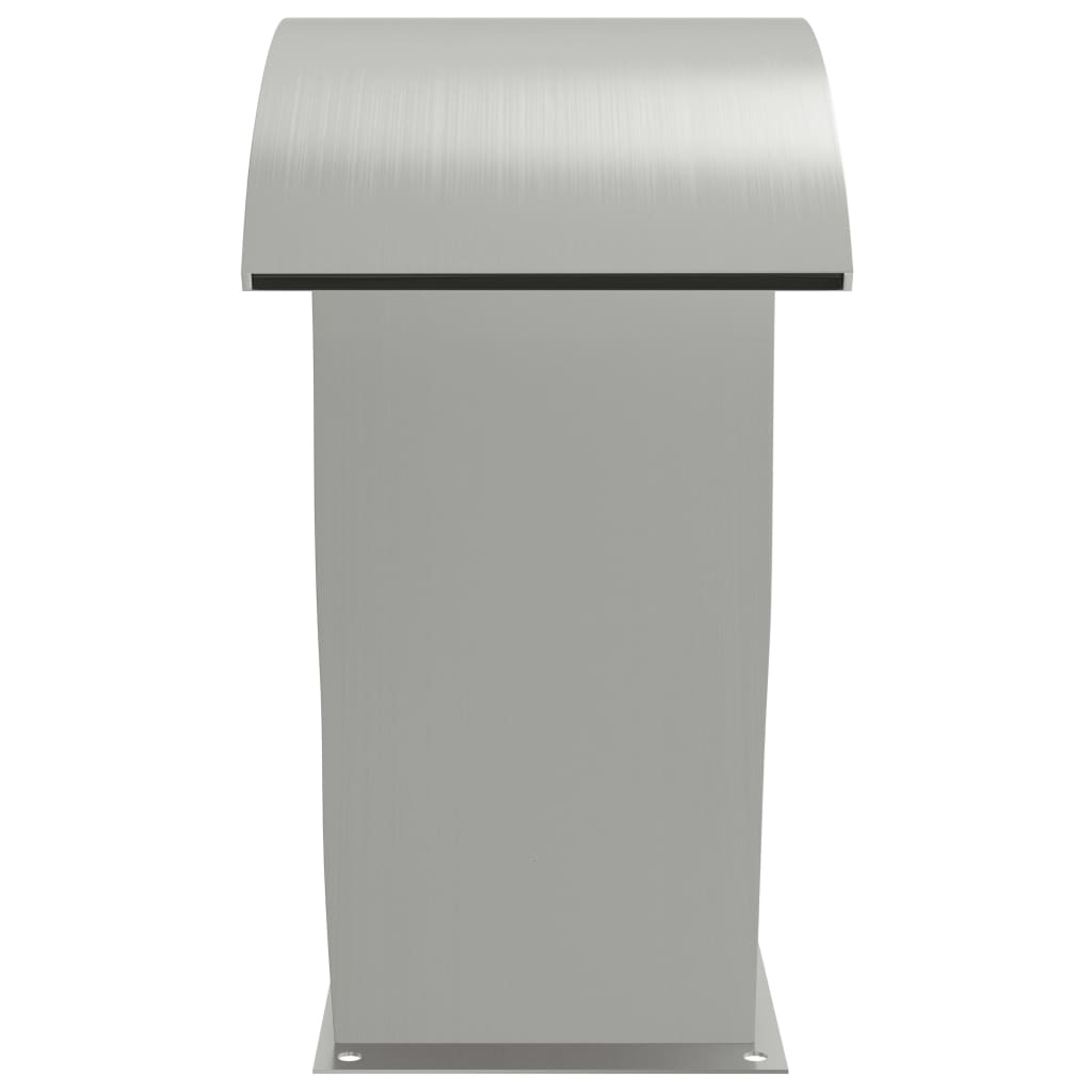 VidaXL Zwembadfontein met LED's 30x60x70 cm roestvrij staal 304