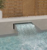 VidaXL Waterval met LED's 60x34x14 cm roestvrij staal 304