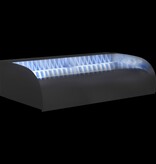 VidaXL Waterval met LED's 60x34x14 cm roestvrij staal 304
