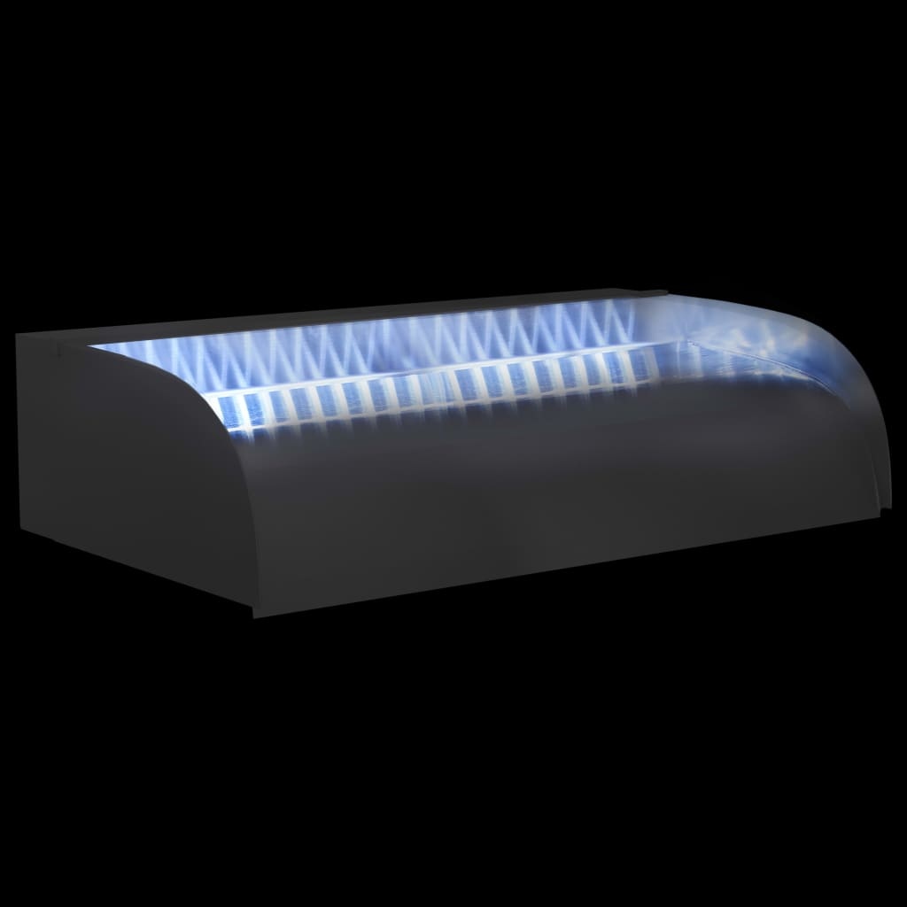 VidaXL Waterval met LED's 60x34x14 cm roestvrij staal 304