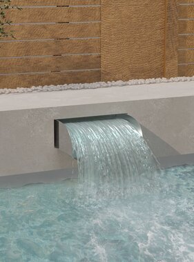 VidaXL Waterval 45x34x14 cm roestvrij staal 304
