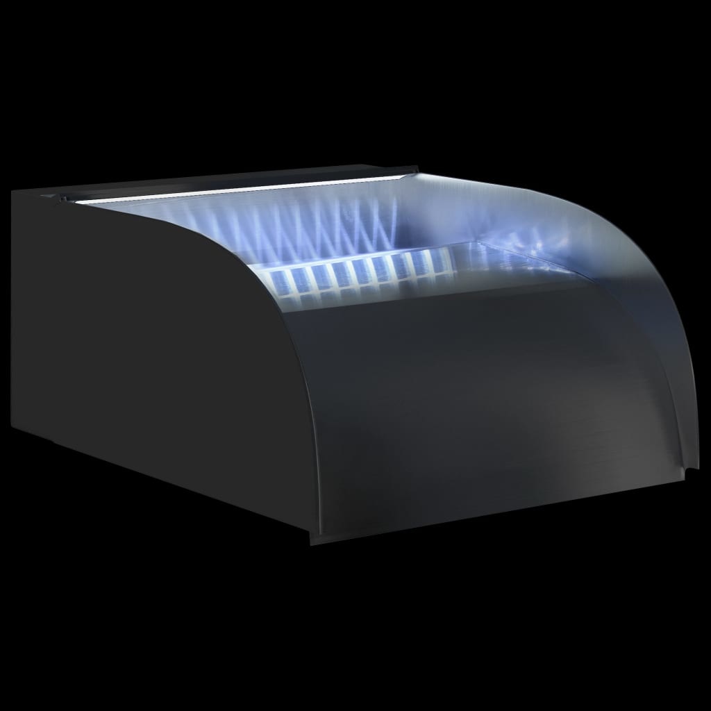 VidaXL Waterval met LED's 30x34x14 cm roestvrij staal 304