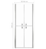 VidaXL Douchedeur 86x190 cm ESG transparant