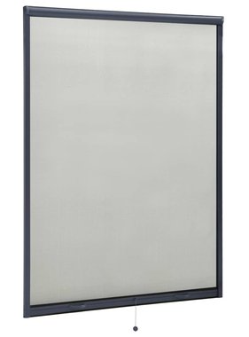 VidaXL Raamhor oprolbaar 130x170 cm antracietkleurig