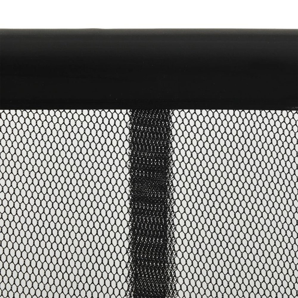 VidaXL Vliegengordijn 4-delig 240x240 cm mesh zwart