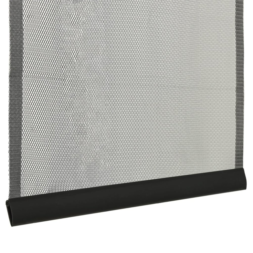 VidaXL Vliegengordijn 4-delig 240x240 cm mesh zwart