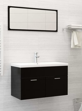 VidaXL Inbouwwastafel met kraan 81x39x18 cm keramiek wit