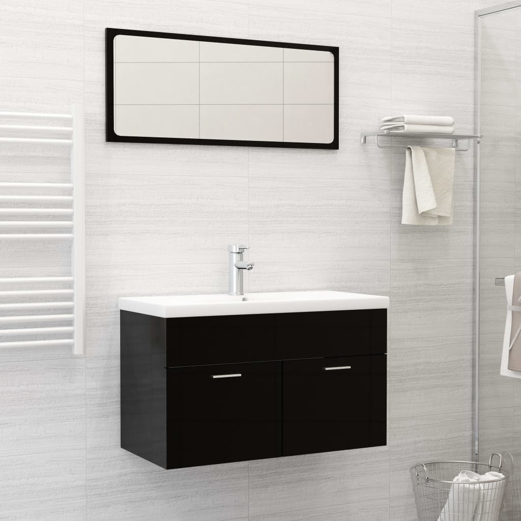 VidaXL Inbouwwastafel met kraan 81x39x18 cm keramiek wit