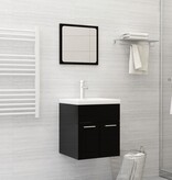 VidaXL Inbouwwastafel met kraan 42x39x18 cm keramiek wit