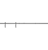 vidaXL Ophangset voor minischuifdeur 183 cm koolstofstaal