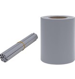 VidaXL Tuinscherm 35x0,19 m PVC mat lichtgrijs