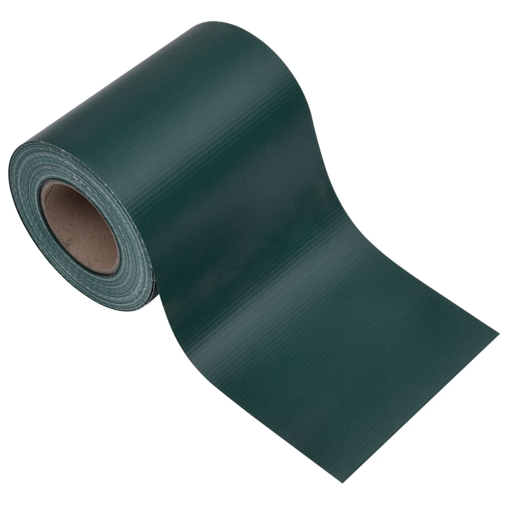 VidaXL Tuinscherm 35x0,19 m PVC matgroen