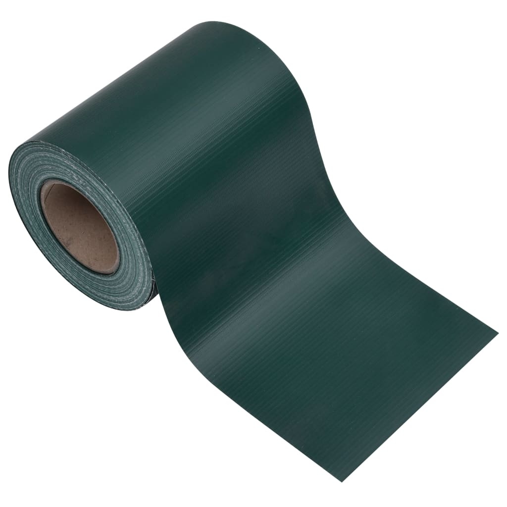 vidaXL Tuinscherm 35x0,19 m PVC matgroen