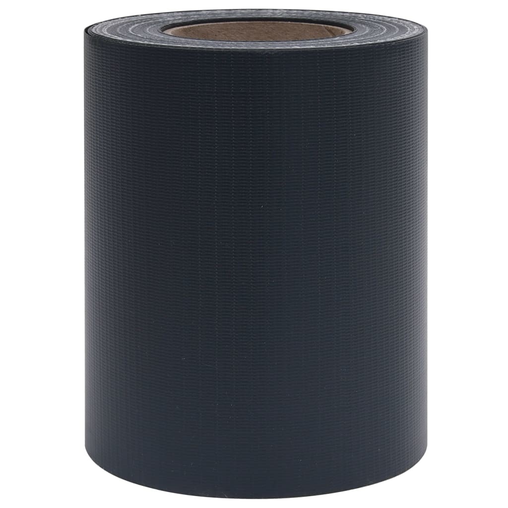 VidaXL Tuinschermen 4 st 35x0,19 m PVC mat donkergrijs