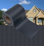 VidaXL Tuinscherm 35x0,19 m PVC mat donkergrijs