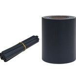 VidaXL Tuinscherm 35x0,19 m PVC mat donkergrijs