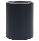 VidaXL Tuinscherm 35x0,19 m PVC mat donkergrijs