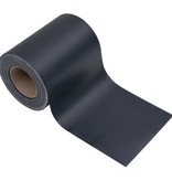 VidaXL Tuinscherm 35x0,19 m PVC mat donkergrijs