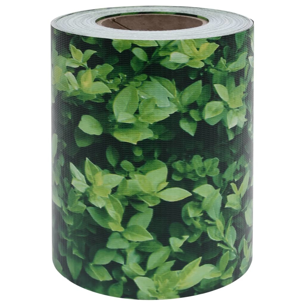 VidaXL Tuinscherm 35x0,19 m PVC groen