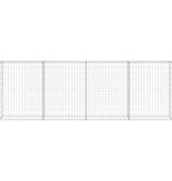 VidaXL Schanskorfmuur met deksels 300x30x100 cm gegalvaniseerd staal
