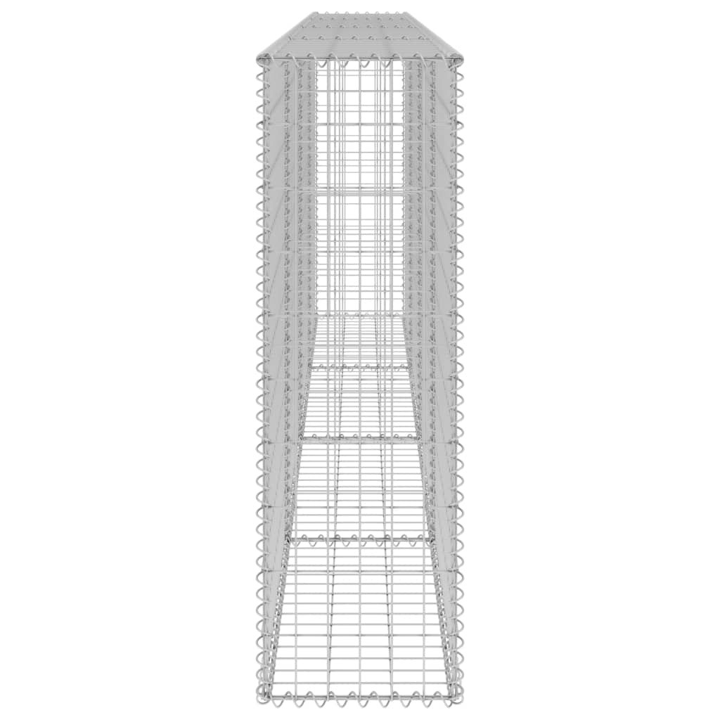 VidaXL Schanskorfmuur met deksels 300x30x100 cm gegalvaniseerd staal