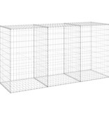 VidaXL Schanskorfmuur met deksels 200x60x100 cm gegalvaniseerd staal
