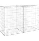 VidaXL Schanskorfmuur met deksels 150x60x100 cm gegalvaniseerd staal