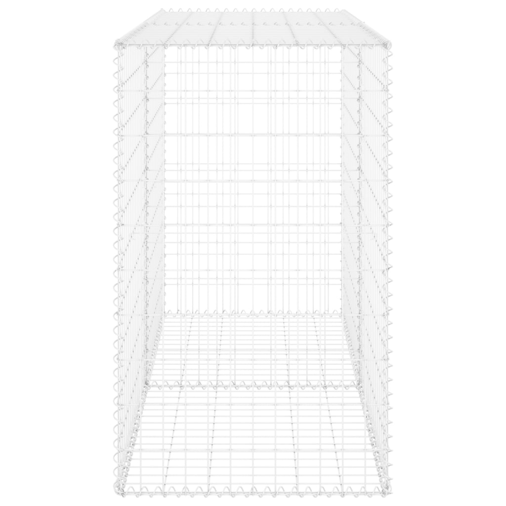 VidaXL Schanskorfmuur met deksels 150x60x100 cm gegalvaniseerd staal