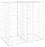 VidaXL Schanskorfmuur met deksels 100x60x100 cm gegalvaniseerd staal