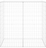 VidaXL Schanskorfmuur met deksels 100x60x100 cm gegalvaniseerd staal