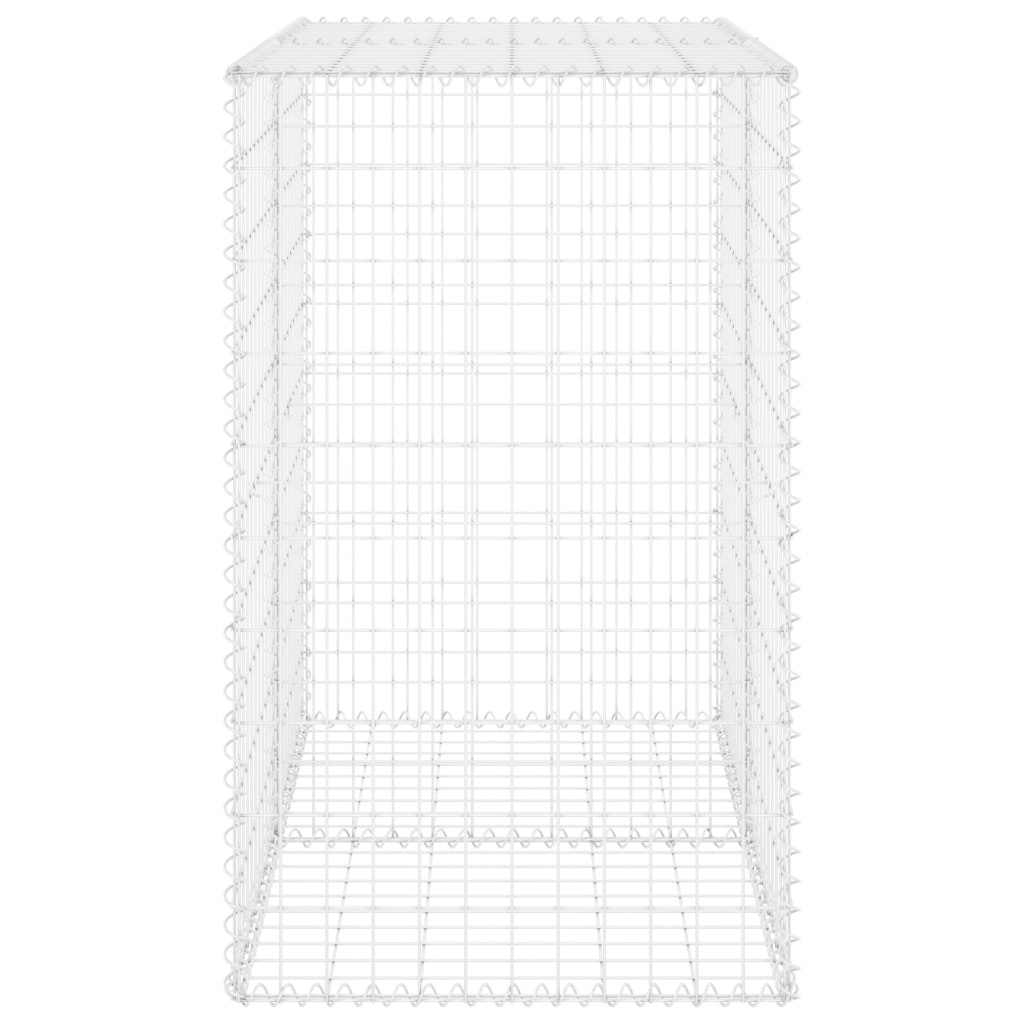VidaXL Schanskorfmuur met deksels 100x60x100 cm gegalvaniseerd staal