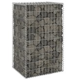 VidaXL Schanskorfmuur met deksels 60x50x150 cm gegalvaniseerd staal