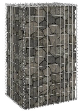 VidaXL Schanskorfmuur met deksels 60x50x150 cm gegalvaniseerd staal