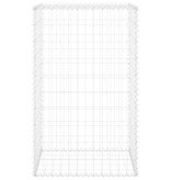 VidaXL Schanskorfmuur met deksels 60x50x150 cm gegalvaniseerd staal