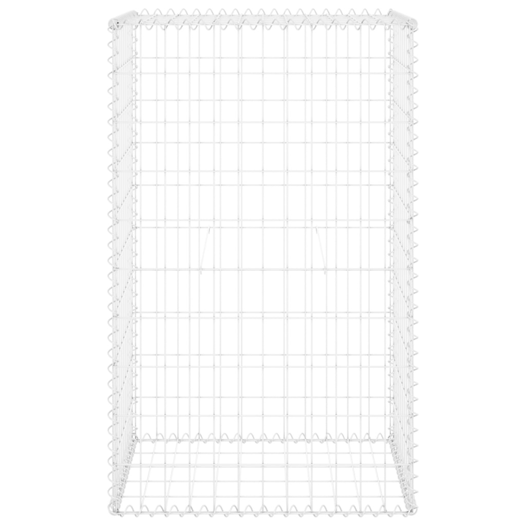 VidaXL Schanskorfmuur met deksels 60x50x150 cm gegalvaniseerd staal